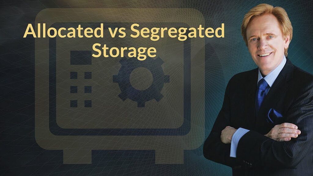 What is segregated vs allocated gold storage in IRAs?