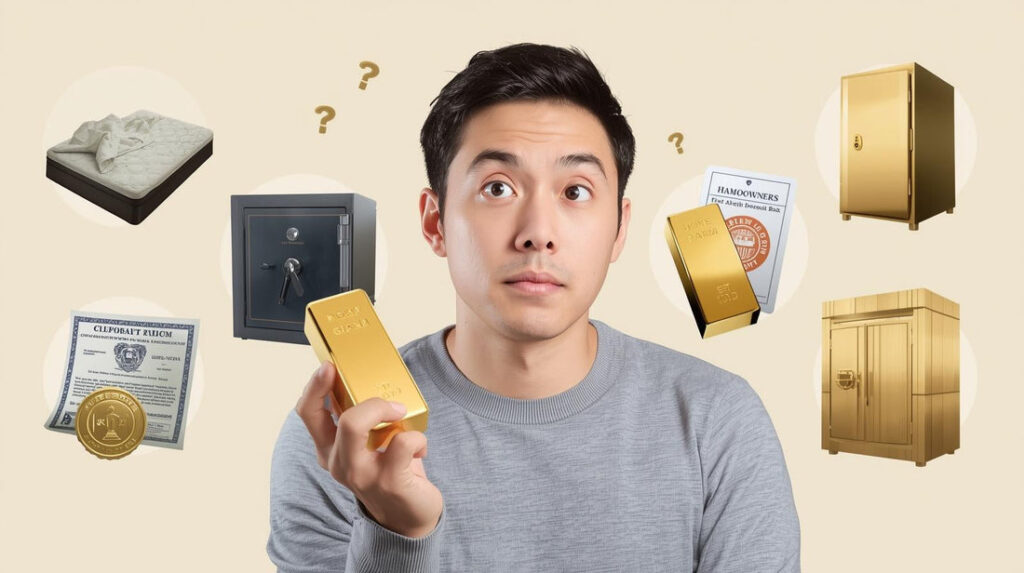 Can I insure gold stored at home?