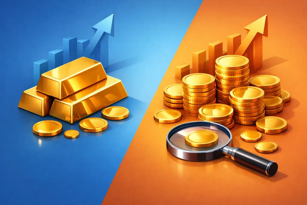 Gold Bars Versus Coins for Retirement Savers Gold Bars Versus Coins for Retirement Savers