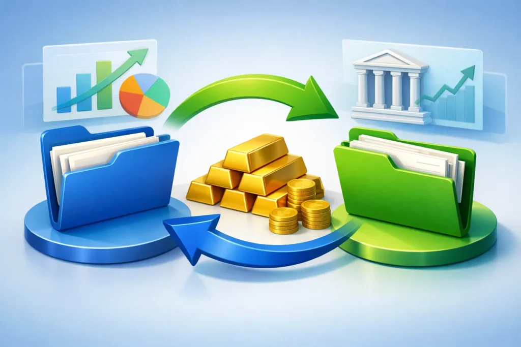 Rollover Versus Transfer for Retirement Gold Rollover Versus Transfer for Retirement Gold