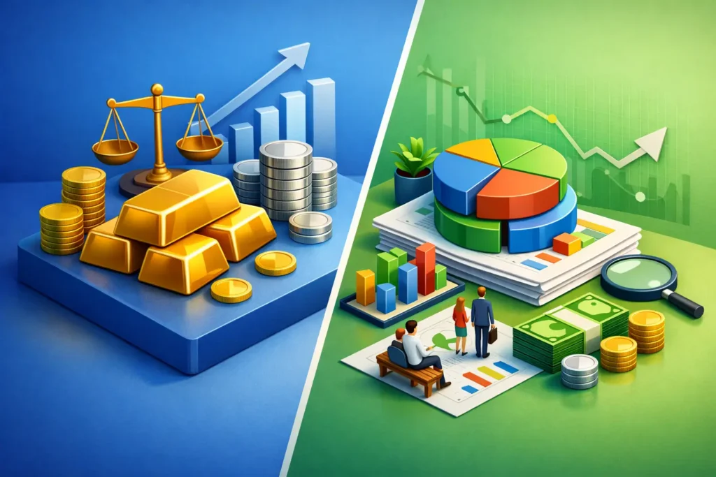 Retirement Metals Versus Mutual Funds Compared Retirement Metals Versus Mutual Funds Compared