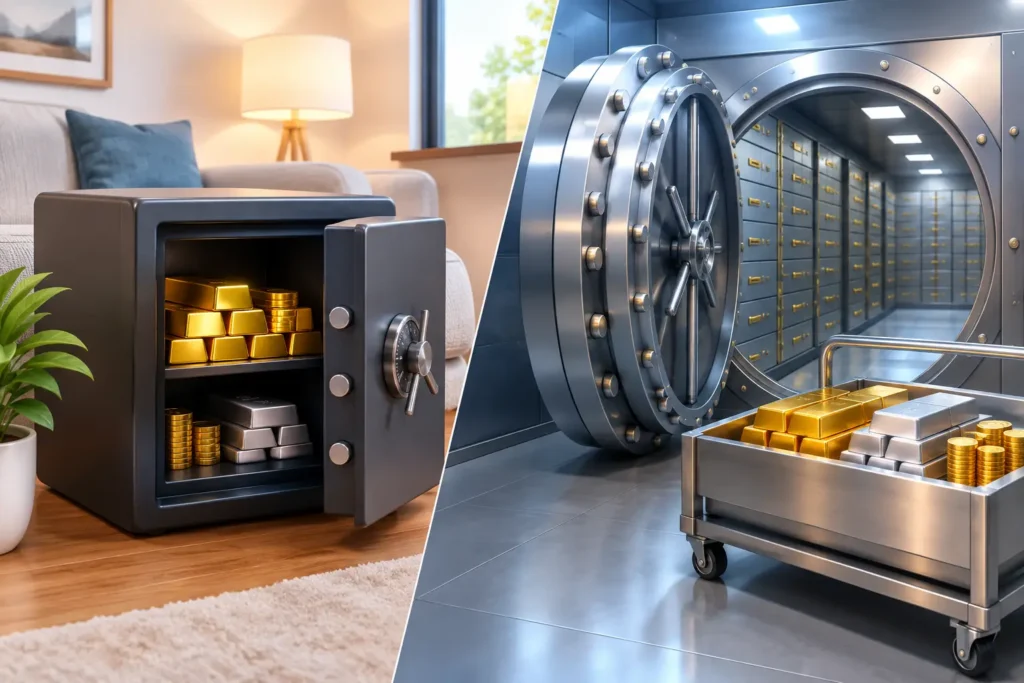 Home Bullion Versus Depository Storage Compared Home Bullion Versus Depository Storage Compared